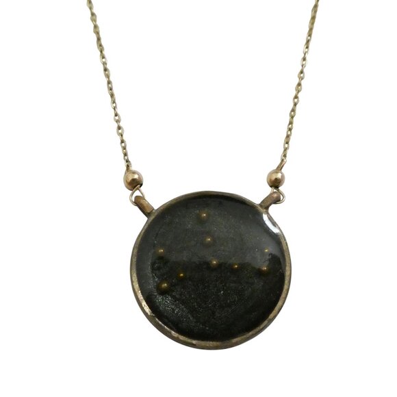 CARLA DE LA CRUZ Virgo Constellation Necklace gold filled Night Sky - Picture 4 of 8